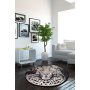 Conceptum Hypnose Okrugli tepih crno - beli sa printom tigra 100 cm (882CHL1110) - slika 2