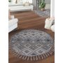 Conceptum Hypnose Beverly 2262 Okrugli tepih sa vise nijansi sive boje 100 x 100 (614CCL1730) - slika 2