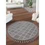 Conceptum Hypnose Beverly 2264 Sivi okrugli tepih 100 x 100 (614CCL1740) - slika 2