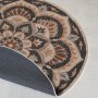 Conceptum Hypnose Woopamuk490 Okrugli tepih u braon boji sa printom (599HFT5104) 100 x 100 - slika 4
