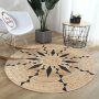 Conceptum Hypnose Woopamuk508 Okrugli krem tepih 100 x 100 (599HFT5267) - slika 1