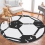 Conceptum Hypnose Woopamuk162 Crno - beli okrugli tepih 100 x 100 (625HFT2880) - slika 1
