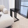 HANAH HOME Ibiza Black Smoked Glass set stolova - slika 2