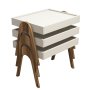 HANAH HOME Roma Walnut Cream set stolova - slika 4