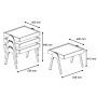 HANAH HOME Roma Walnut Cream set stolova - slika 5