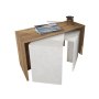 HANAH HOME Cango White Walnut set stolova - slika 4