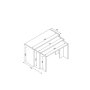 HANAH HOME Cango White Walnut set stolova - slika 5