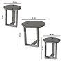 HANAH HOME Mira Walnut set stolova - slika 5