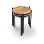 HANAH HOME Yuvarlak Zigon Set stolova - slika 1
