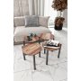 HANAH HOME Lavia 4 Walnut set stolova - slika 2