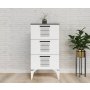 HANAH HOME Asimo H Anthracite White - slika 1