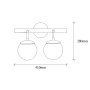 OPVIQ Zidna lampa Gondol 3011 - slika 3