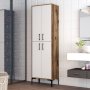 HANAH HOME Berlin A Walnut White komoda - slika 1