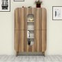 HANAH HOME Mine Walnut Cream komoda - slika 1