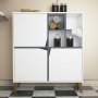 HANAH HOME Pulse White Blue komoda - slika 2