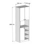 HANAH HOME Order 3002 bela komoda - slika 5