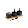 Vilde 139686 -Set od tri cinije sa kasicicom CRNI - slika 1