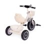 ECO TOYS Tricikl sa neklizajuim rukohvatima, zvoncem i korpom, Beige - slika 5