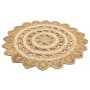 Conceptum Hypnose Ca 105 Natural White okrugli tepih 120 cm - slika 1