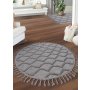Conceptum Hypnose Okrugli tepih Beverly 2263 Y Grey 120 x 120 (614CCL1736) - slika 2