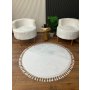 Conceptum Hypnose Okrugli tepih 1414 White 120 x 120 (514SRZ1432) - slika 1