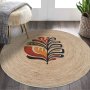 Conceptum Hypnose Okrugli tepih krem Woopamuk531 120 x 120 (599HFT5478) - slika 1