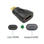 Xwave Adapter HDMI na mini HDMI,ulaz ženski,izlaz muški,crni - slika 1