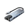 Xwave Xwave 5 in1 adapter TIP-C na HDMI/USB3.0/PD/RJ-45/Port replikator - slika 1