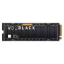 WESTERN DIGITAL 4TB, M.2 NVMe SSD Gen4, SN850X Black + Heatsink (WDS400T2XHE) - slika 1