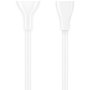 GEMBIRD GEMBIRD CC-USB2S-CM8PM-1.5M-W Gembird Premium silicon USB Type-C to 8-pins charging & data cable,1.5 m,White - slika 1