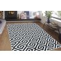 Conceptum Hypnose Crno - beli tepih Piramit 120 x 180 (652MRN1101) - slika 1