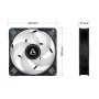 Arctic P14 PWM PST A-RGB 140mm ventilator crni (ACFAN00239A) - slika 4