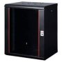 Lande LN-WB-12U6045-BL-F PROlineB nadzidni ormar 12U crni - slika 1