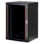 Lande LN-WB-18U6060-BL-F PROlineB nadzidni ormar 18U crni - slika 1