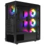 RAMPAGE Slider Mesh LED Strip Black Mid Tower kućište - slika 3