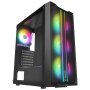 RAMPAGE Slider Mesh LED Strip Black Mid Tower kućište - slika 1
