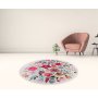 Conceptum Hypnose Beli okrugli tepih sa cvetnim printom Drenaj 140 cm (286CHL6447) - slika 2