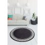 Conceptum Hypnose Okrugli crno - beli tepih Antik 140 cm (882CHL1650) - slika 1
