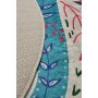 Conceptum Hypnose Okrugli beli tepih za decu Blue Cats 140 cm (882CHL1647) - slika 2