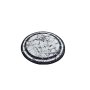 Conceptum Hypnose Okrugli belo - crni tepih Marmor 140 cm (882CHL2158) - slika 1