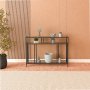 HANAH HOME Venedik 100 Black Fume Glass - slika 2