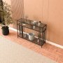 HANAH HOME Venedik 100 Black Fume Glass - slika 3