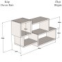 HANAH HOME Afro White Walnut - slika 4