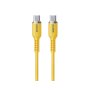 WEKOME WDC-11 Kabl 3.1 USB tip C M/M 1.2m, za Super brzo punjenje 100W/480Mbps, Silicon Soft, žuti - slika 1