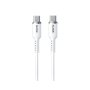 WEKOME WDC-11 Kabl 3.1 USB tip C M/M 1.2m, za Super brzo punjenje 100W/480Mbps, Silicon Soft, beli - slika 1