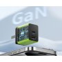 WEKOME WP-U36 Super brzi Strujni GaN Punjač, 2-porta USB (3.0 i 3.1 Tip C) 35W, zeleni - slika 2