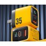 WEKOME WP-U25 Super brzi Strujni GaN Punjač, 2-porta USB (3.0 i 3.1 Tip-C) 35W, sa displejom, žuti - slika 3