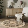 Conceptum Hypnose Okrugli krem tepih Woopamuk473 180 x 180 (599HFT4855) - slika 2
