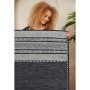 Conceptum Hypnose Beli - sivo - crni tepih Woosonıl132 50 x 80 (708HFT4788) - slika 3