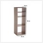 FIVE Stalak sa 4 police Natural - 138927 - slika 2